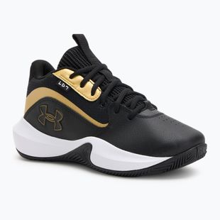 Under Armour Lockdown 7 Basketball Schuhe schwarz/schwarz/metallic gold