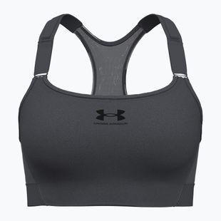 Under Armour HeatGear Armour High castlerock/schwarz Trainings-BH