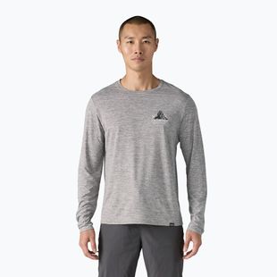Herren Patagonia Cap Cool Daily Graphic Lands chouinard crest/feather grey Longsleeve