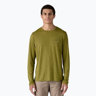 Herren Patagonia Cap Cool Daily Grafik Lands sauber klettern Wurzeln / graze grün x-dye Longsleeve
