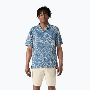 Herren Patagonia Tidal Threads Camp Hemd Bienen und lowers/still blau