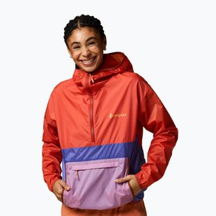 Windjacke für Damen Cotopaxi Teca Half-Zip Windbreaker smell the begonias