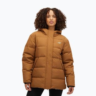 Damen-Daunenjacke New Balance NBX Soft Alpine Icon Down brown