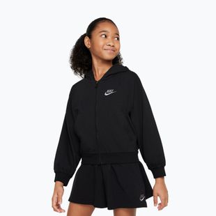 Kinder-Hoodie Nike Sportswear Full Zip Hoodie black/flat pewter