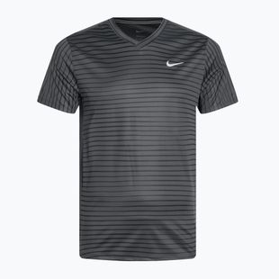 Tennis Shirt Herren Nike Court Dri-Fit Top Novelty anthracite/white
