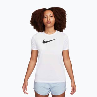 Nike Dri-Fit Trainings-T-Shirt für Frauen, weiß/schwarz