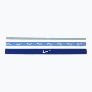 Stirnbänder Nike Mixed Width Headband 3er-Pack light armory blue/university blue/white