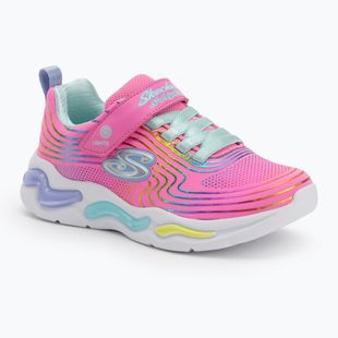 SKECHERS Kinderschuhe S-Lights Wavy Beams rosa/multi