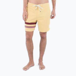 Herren Hurley Phantom Block Party Renegade 18" staubigen Cheaddar schwimmen Shorts