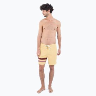 Herren Hurley Phantom Block Party Renegade 18" staubigen Cheaddar schwimmen Shorts