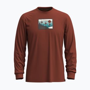 Longsleeve Herren Smartwool Gondola Ride Graphic pecan brown
