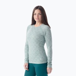 Damen-Thermoaktivshirt Smartwool Merino 250 Baselayer Crew Boxed arctic green digi snow