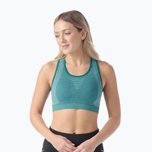 ThermoaktiverSport-BH Smartwool Intraknit Racerback emerald green heather