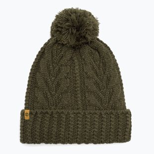 Wintermütze Damen Timberland Cable Premium Pom Beanie leaf green