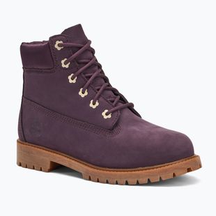Kinderschuhe Timberland Premium 6 In Lace dark purple nubuck