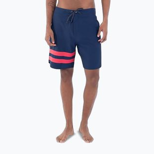 Herren Hurley Phantom Block Party 18" pagent blau schwimmen Shorts