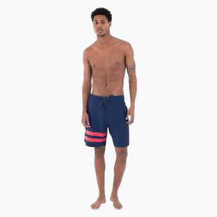 Herren Hurley Phantom Block Party 18" pagent blau schwimmen Shorts