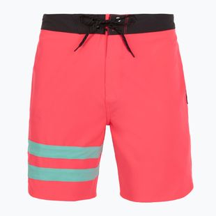 Männer Hurley Phantom Block Party 18" schwimmen Shorts neon pink