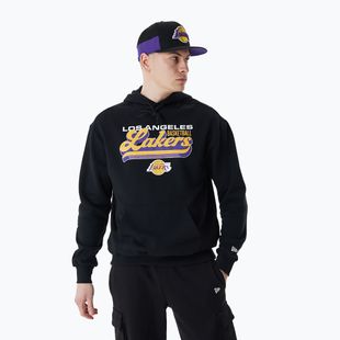 Herren New Era NBA Grafik OS Hoody Los Angeles Lakers schwarz