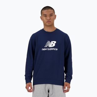 Herren New Balance Stacked Logo French Terry Crew nb navy Sweatshirt
