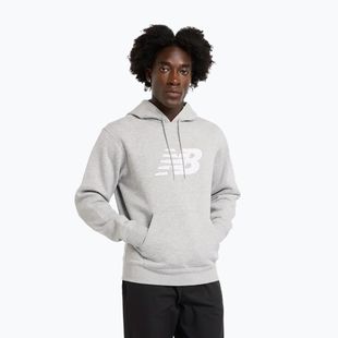 Herren New Balance Core Brushed Hoodie sportlich grau