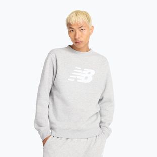Herren Sweatshirt New Balance Sport Core Brushed Crew reflection/white/light arctic grey