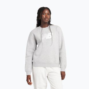 Damen Sweatshirt New Balance Sport Fleece Logo Crew sportlich grau