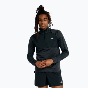 Lauf Longsleeve Herren New Balance Athletics Heat Grid 1/2 Zip black