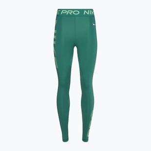 Damen-Trainingsleggings Nike Pro Dri-FIT Mid-Rise 7/8 Graphic bicoastal/vapour green/weiß