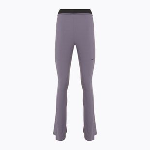 Damen-Leggings Nike Sportswear Chill Knit Mini-Rib Flared daybreak/schwarz
