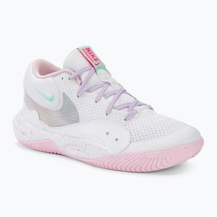 Nike Hyperquick Court Flight SE Volleyballschuhe weiß/rosa Schaumstoff/violetter Nebel/Mint Schaumstoff