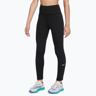 Nike One Dri-Fit High-Waisted schwarz/weiss Kinder Leggings