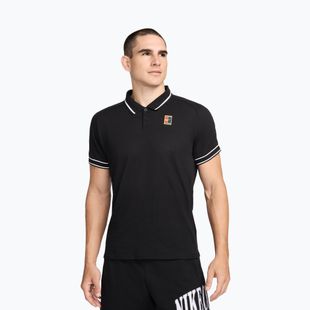 Herren-Tennishemd Nike Court Heritage Polo black/white