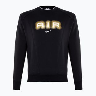 Sweatshirt Hoodie Herren Nike Sportstwear Air Crew-Neck black/metallic gold