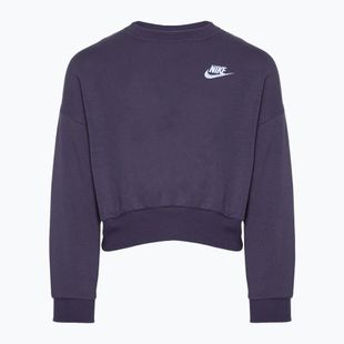 Hoodie Sweatshirt Kinder Nike Sportswear Club Fleece dark raisin / white