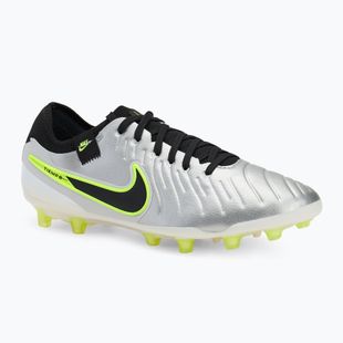 Nike Legend 10 Pro Ag-Pro Herren Fußballschuhe Metallic Silber/Volt/Schwarz