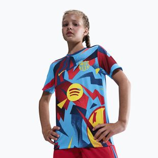 Kinder-Fußballtrikot Nike FC Barcelona Academy Pro SE Pre-Match Jr university blue/opti yellow