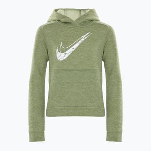 Sweatshirt Hoodie Kinder Nike Multi Stain Repel Therma-FIT oil green/olive aura/heather/white