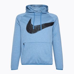 Sweatshirt Hoodie Herren Nike Therma-FIT Fitness aegean storm/black