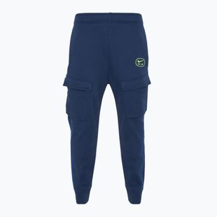Hosen Herren Nike Air Fleece Cargo midnight navy/ volt