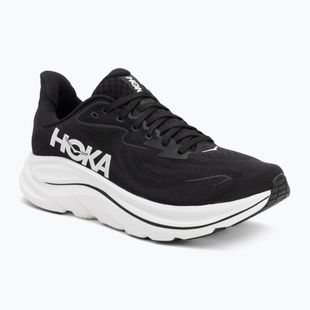 Damen Laufschuhe HOKA Clifton 10 Wide schwarz/weiss