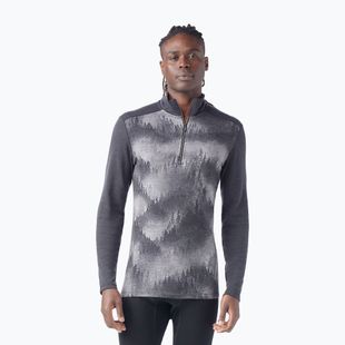 Thermoaktiver Sweatshirt Hoodie Herren Smartwool Classic Thermal Merino Base Layer 1/4 Zip Boxed charcoal foggy pines