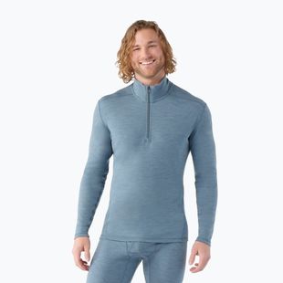 Thermoaktiver Sweatshirt Hoodie Herren Smartwool Classic Thermal Merino Base Layer 1/4 Zip Boxed pewter blue h
