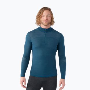 Thermoaktiver Sweatshirt Hoodie Herren Smartwool Intraknit Thermal Merino Base Layer 1/4 Zip twilight blue