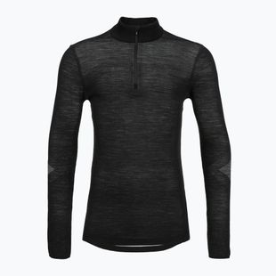 Thermoaktiver Sweatshirt Hoodie Herren Smartwool Intraknit Thermal Merino Base Layer 1/4 Zip black/white