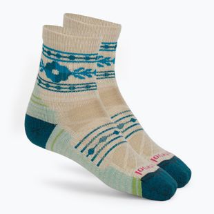 Socken Damen Smartwool Hike Light Cushion Retro Floral Mid Crew moonbeam