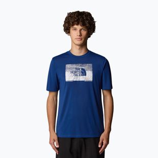 Herren-T-Shirt The North Face Stiftung abstrakte Grafik Tee Nachlass blau