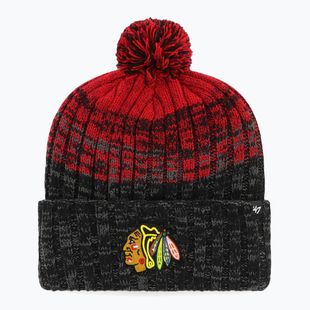 Wintermütze 47 Brand NHL Chicago Blackhakws Cascade black