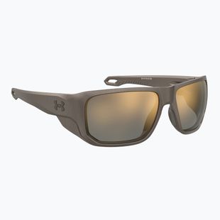 Herren Under Armour Attack MD S3 brwn metlzed/gold mirror oleophobic Sonnenbrille