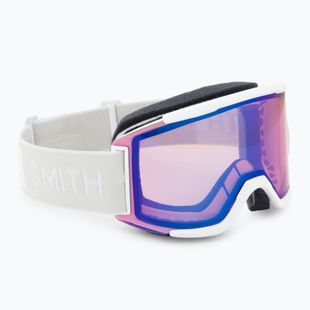 Skibrille Smith Squad white vapor/chromapop pro photochromic blue mirror